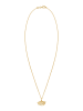 Elli Halskette 925 Sterling Silber Ginkgo in Gold