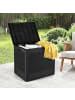 COSTWAY Gartenbox 96 L in Schwarz