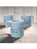 Mr. & Mrs. Panda Camping Tasse Koala Familie zwei ohne Spruch in Blau Pastell