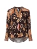 EMILY VAN DEN BERGH  Bluse in mocca mehrfarbig - 0001