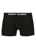 Urban Classics Boxershorts in charcoal/funky AOP/black