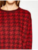 KOTON Sweater in Rot Gemustert