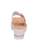 rieker Sandalen in weiss/aprikot