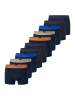 Schiesser Retro Short / Pant 95/5 Cotton in Dunkelblau / orange