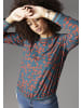 Aniston SELECTED Shirtbluse in petrol-cognac-bedruckt