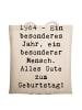 Mr. & Mrs. Panda Tragetasche Spruch 1964 Geburtstag mit Spruch in Creme