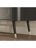Feldmann-Wohnen Couchtisch Blinx schwarz gold 80 / 60 / 42cm
