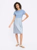 Heine Jersey-Kleid in eisblau-ecru-gestreift