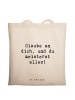 Mr. & Mrs. Panda Shopper Spruch Stolpersteine im Alltag meistern... in Creme