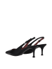 Premiata Schwarz Leder Plateau Pumps