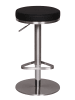 KADIMA DESIGN Barhocker WL1.293 Edelstahl höhenverstellbare Sitzhöhe 57 - in Schwarz