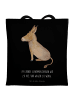 Mr. & Mrs. Panda tote bag Esel mit Spruch in Schwarz