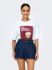 ONLY T-Shirt 'VIVVI LIFE' Weiß