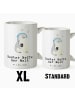 Mr. & Mrs. Panda XL Tasse Pinguin Bester Neffe der Welt mit Spruch in Weiß