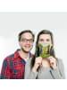 Mr. & Mrs. Panda Grußkarte Pinguin Pärchen Design ohne Spruch in Weiß