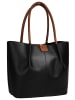 Samantha Look Handtasche echt Leder in schwarz