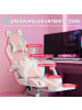Vinsetto Gaming-Stuhl-63,5L x 53B x 118-128H cm-Rosa