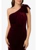 Adrianna Papell Abendkleid Halter Draped Velvet Gown in weinrot