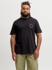JACK & JONES PLUS Langarm-T-Shirt in Black