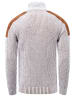 Rusty Neal Stehkragen Grobstrick Pullover in Weiß