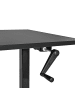 Beliani Höhenverstellbarer Schreibtisch DESTINES in Schwarz