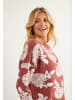 Albee Women Pullover Mit Perlen in Altrosa Weiss