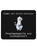 Mr. & Mrs. Panda Mauspad Eventmanagerin Leidenschaft mit Spruch in Schwarz