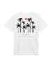 F4NT4STIC T-Shirt Escape Discover the World Palm Trees in weiß
