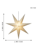 STAR Trading LED Outdoor Stern Alice, weiß, mit Batterie, Ø 60cm  in Silber