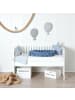 nordic coast company  Bettschlange geflochten, waschbar, feste Enden, extra breit Jersey