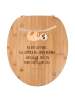 Mr. & Mrs. Panda Toilettenbrille Faultier Kind mit Spruch in Braun