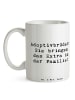 Mr. & Mrs. Panda Tasse Adoptivbrüder Extra mit Spruch in Weiß