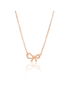 EYE CANDY Collier "SCHLEIFE" in Rosegold aus Sterling-Silber