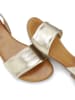 LASCANA Sandale in goldfarben