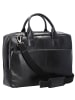 Plevier Rock Flint Aktentasche RFID Schutz Leder 41 cm Laptopfach schwarz