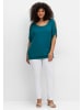 sheego Shirt in dunkelpetrol