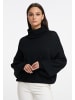 RISA Strick Rollkragenpullover in Schwarz