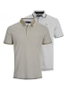 Jack & Jones 2er-Pack Poloshirt in Crockery