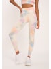 OCEANSAPART Leggings Maya Light Silky Yellow Tie Dye