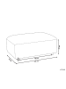 Beliani Ottomane HEDE in Beige - (W) 91 x (H) 41 x (L) 61 cm