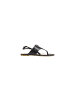 Liu Jo Schwarz Leder Flache Sandalen