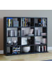 VCM  Holz CD DVD Standregal Bücherregal Regal Megosa L in Schwarz
