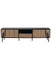 Beliani TV-Möbel BLACKPOOL in Braun/Schwarz - (W) 177 x (H) 46 x (L) 40 cm