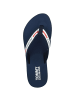 Tommy Hilfiger Zehensandale Tommy Jeans Chunky Tape Flat Beach Sandal in blau