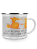 Mr. & Mrs. Panda Becher Hochzeit Liebe mit Spruch in Heather Grey