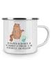 Mr. & Mrs. Panda Becher Katze Wasserglas mit Spruch in Weiß