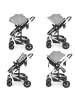 Kikkaboo Kinderwagen 3 in 1 Amaia in schwarz