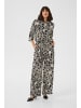 Kaffe Overall KAsanne Regular fit in Black / Light Beige Flower
