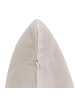 Beliani 2er-Set Dekokissen QUERCUS in Grau/Beige/Rosa