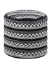 Beliani Pouf GUNTUR in Schwarz/Weiß - (W) 41 x (H) 41 x (L) 41 cm